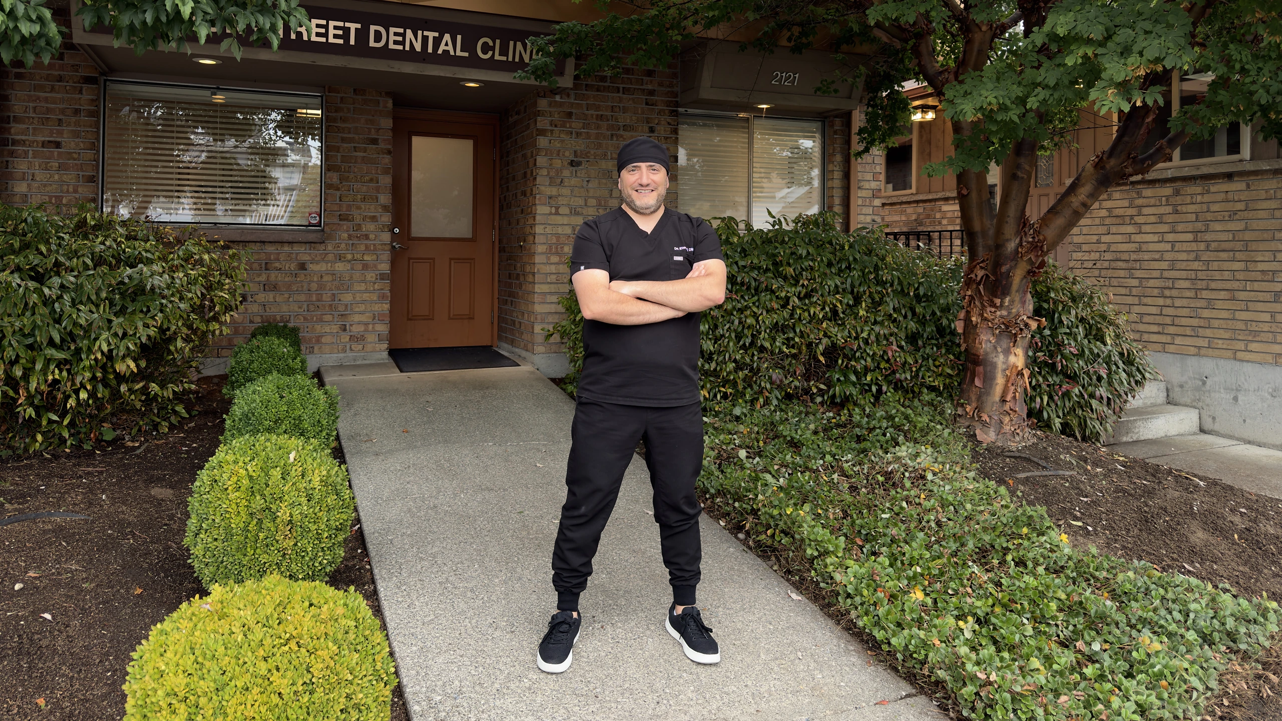 Dr. Max Etemadi, DMD outside Madison Street Dental Clinic